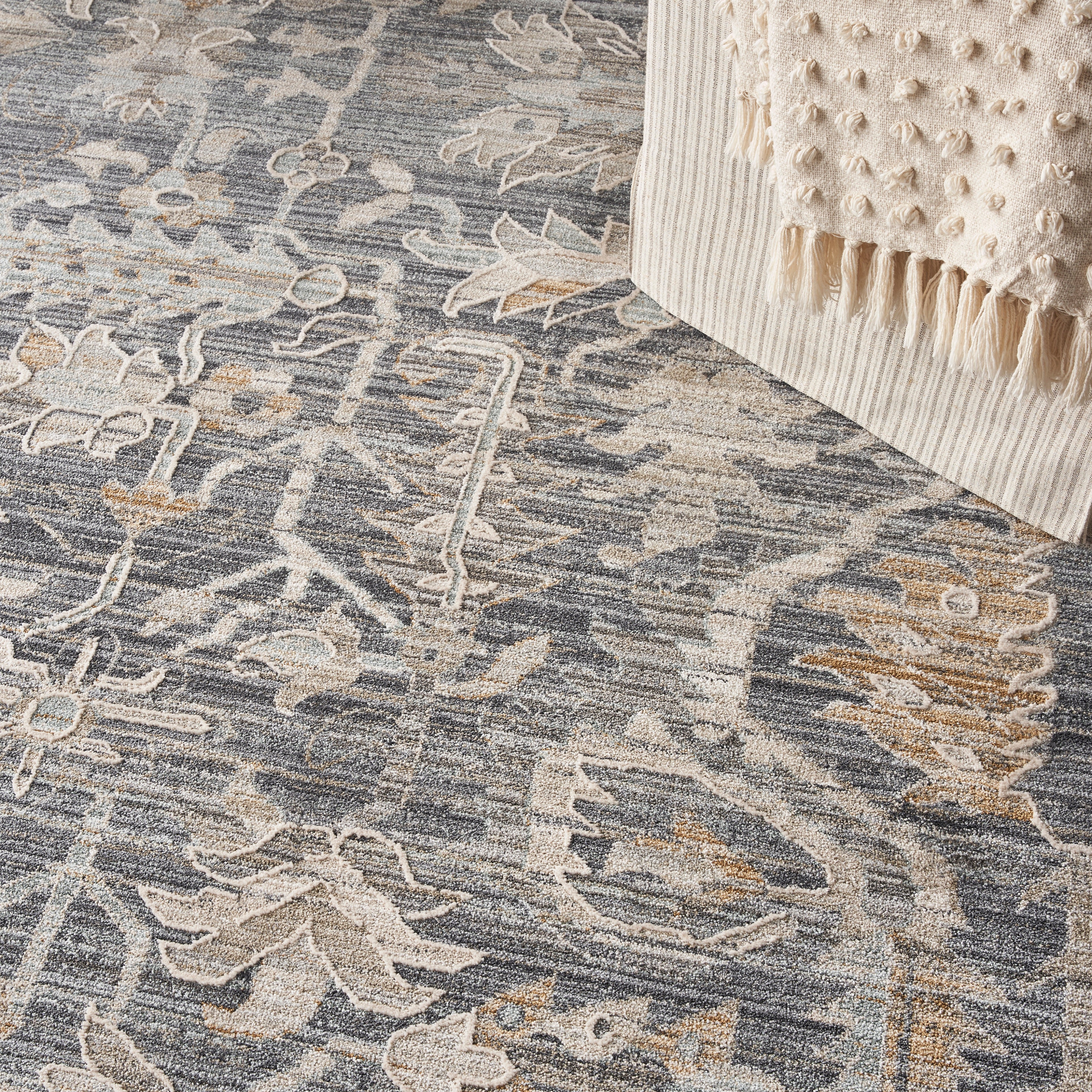 Nourison Lynx LNX02 Navy Multicolour Rug